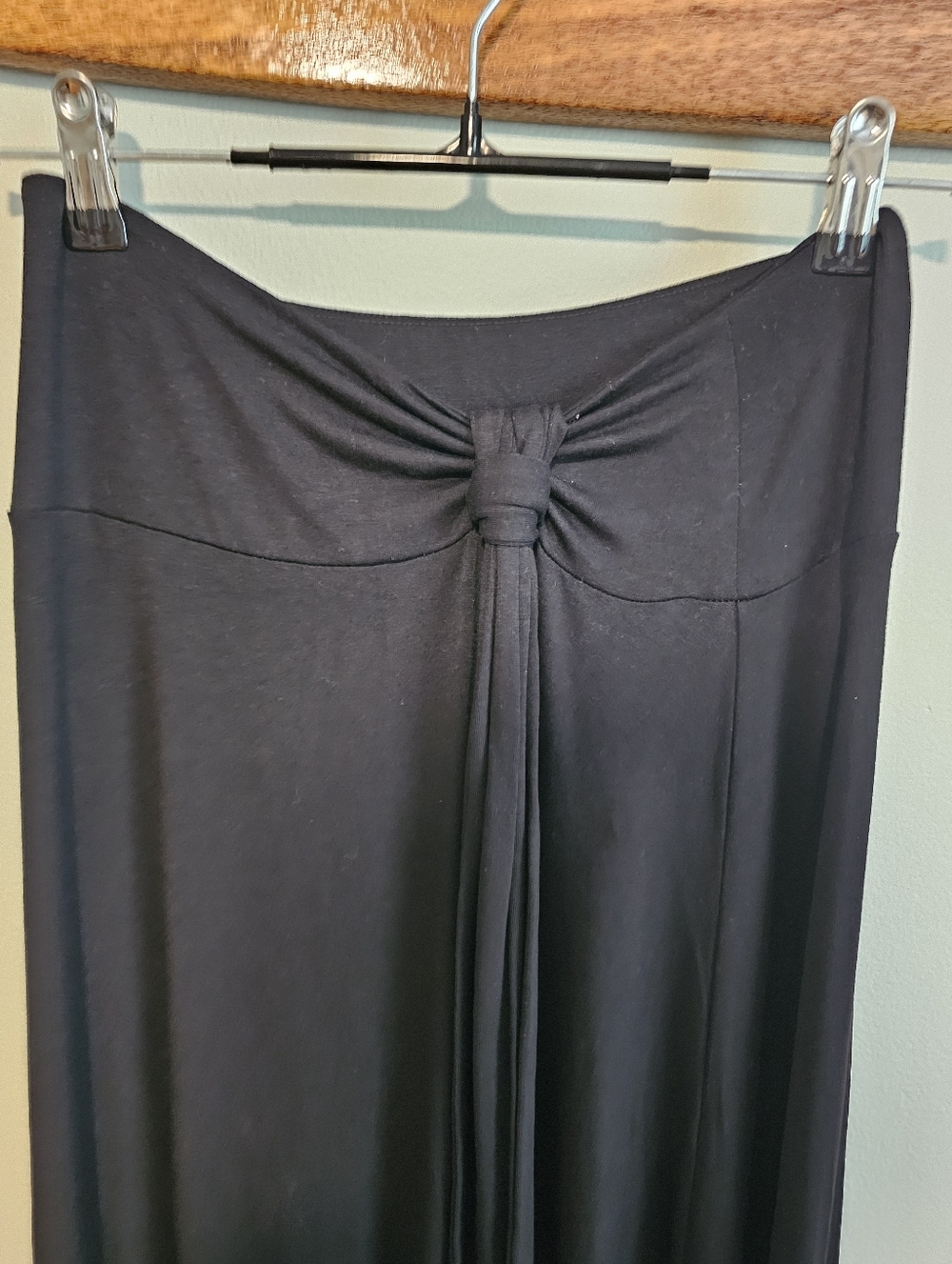 **NWT** Black Maxi Skirt With Front Slit, Small - Picture 3 of 9